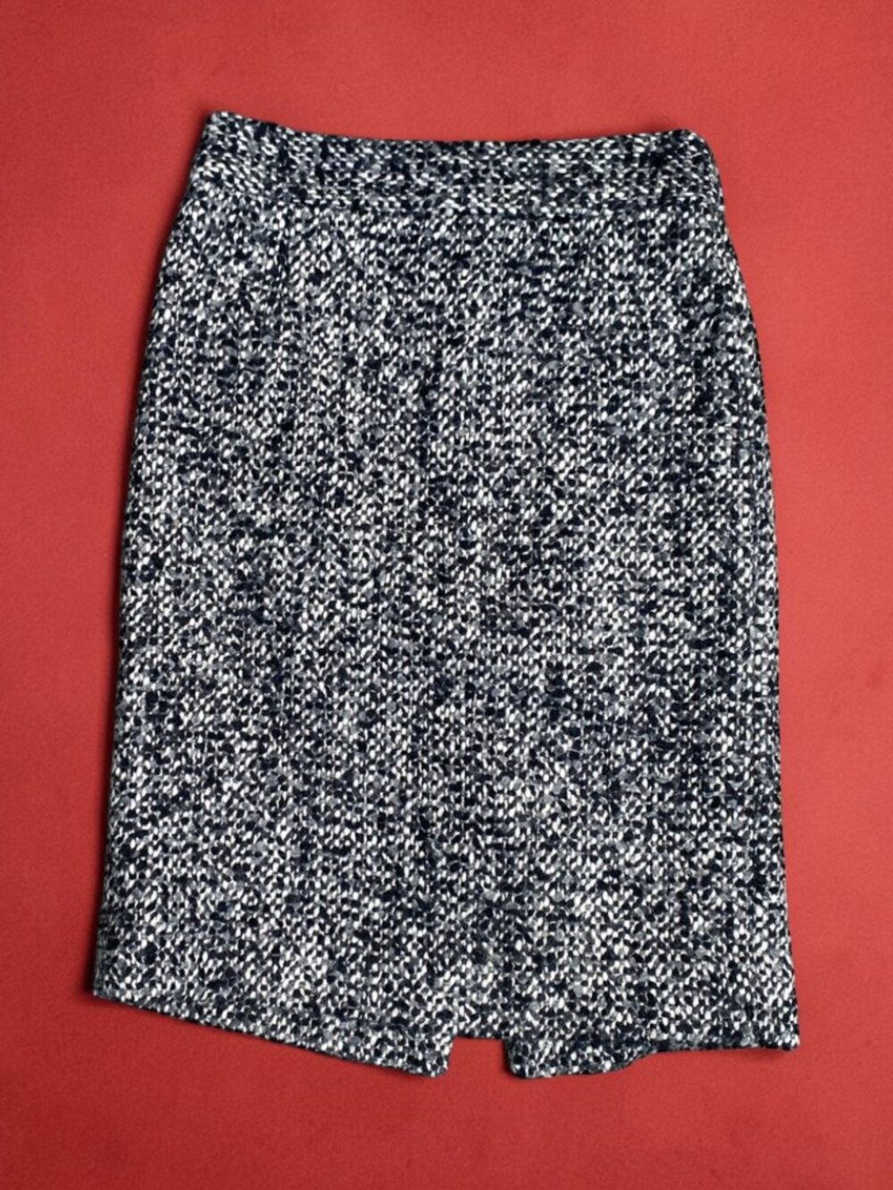 J. Crew Tweed Pencil Skirt Wool Blend Size 0